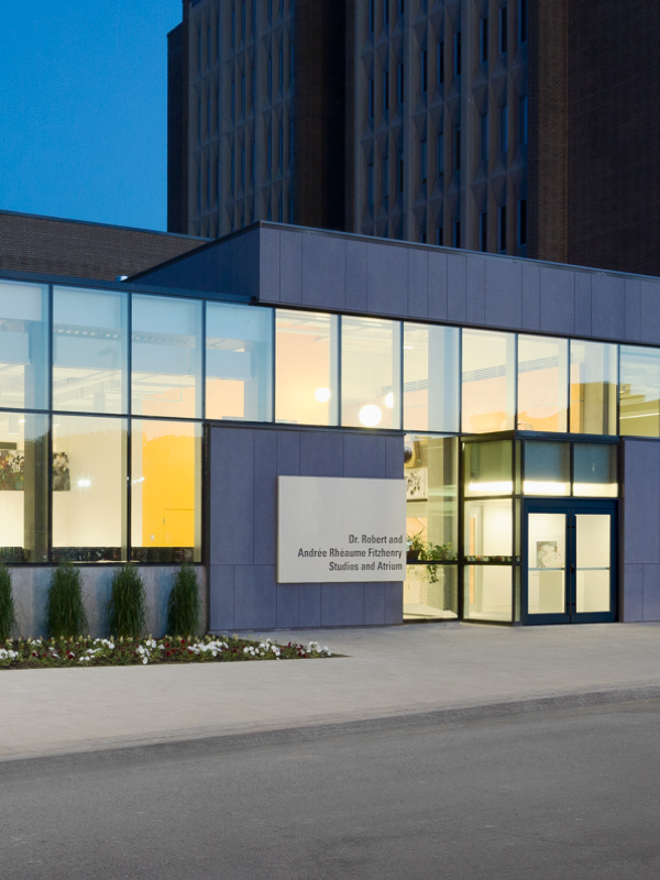 Dr. Robert and Andrée Rhéaume Fitzhenry Atrium - Modern, window-walled McMaster building